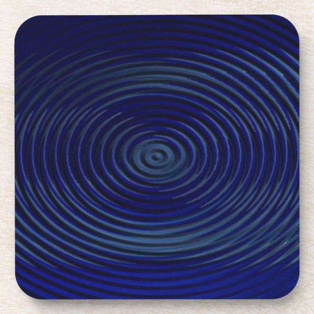 Blue Ripple Untersetzer - Design 1 (Vorderseite)
