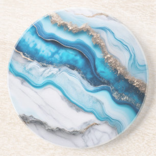 Blue River Marble Getränkeuntersetzer