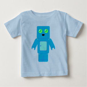 Blue Robot Baby T-shirt