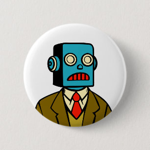 Blue Robot Button