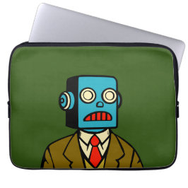 Blue Robot Laptopschutzhülle