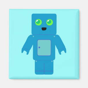 Blue Robot Magnet
