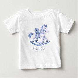 Blue Rocking Horse Baby T - Shirt
