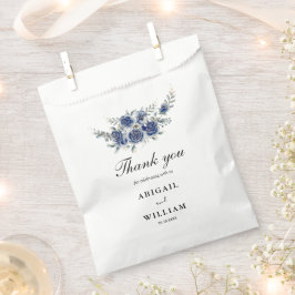 Blue Romantic Eleganto Floral Gastgeschenk Hochzei Geschenktütchen