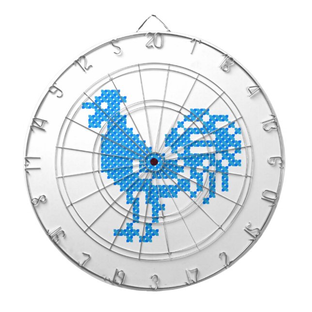 Blue Rooster Dartscheibe (vorne)