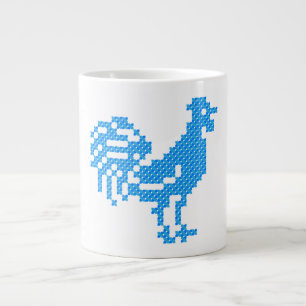 Blue Rooster Jumbo-Tasse