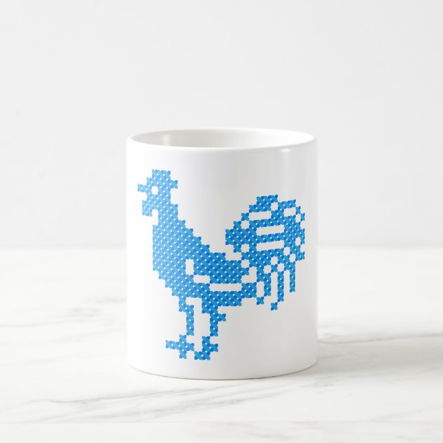 Blue Rooster Kaffeetasse (Mittel)