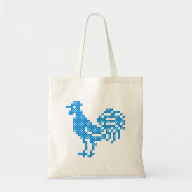 Blue Rooster Tragetasche (Vorne)