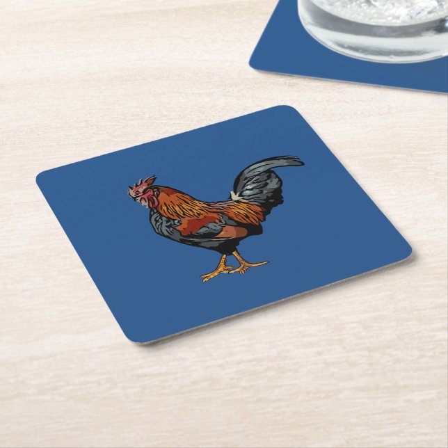 Blue Rooster Untersetzer (angewinkelt)