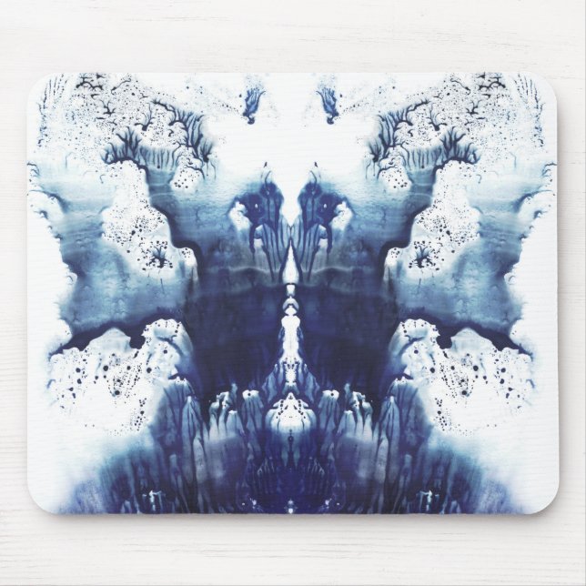 Blue Rorschach Mouse Pad Mousepad (Vorne)