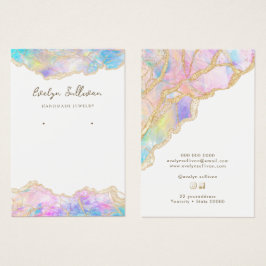 Blue Rosa Opal Schmuckkarte