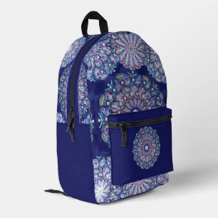 Blue Rosace Bedruckter Rucksack