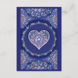 Blue Rosace Begleitkarte