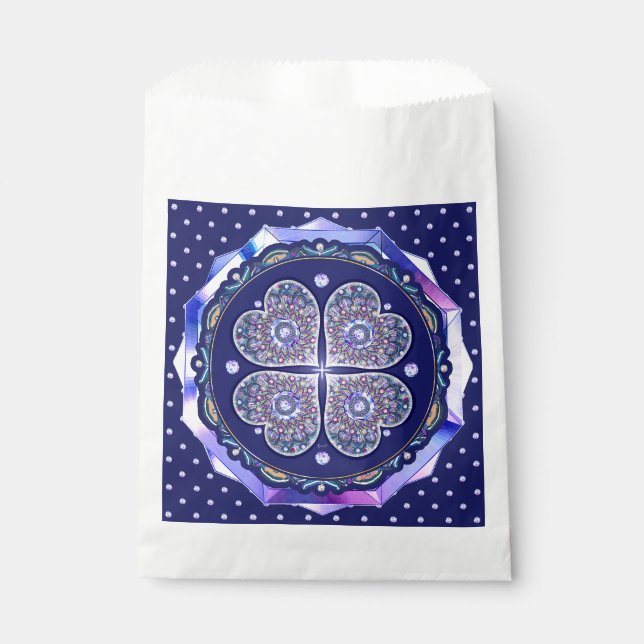 Blue Rosace Geschenktütchen (Vorderseite)