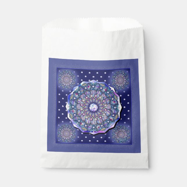 Blue Rosace Geschenktütchen (Vorderseite)