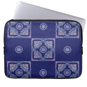 Blue Rosace Laptopschutzhülle