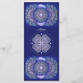 Blue Rosace Menükarte