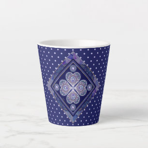 Blue Rosace Milchtasse
