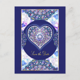 Blue Rosace Postkarte