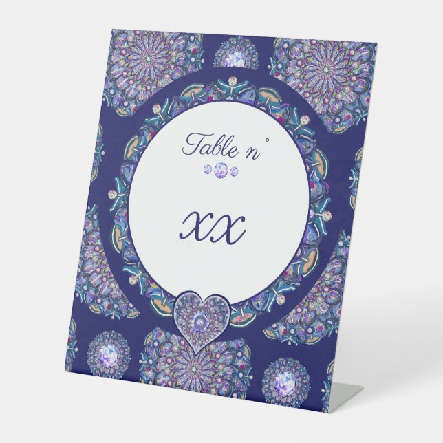 Blue Rosace Sockelschild (Vorderseite)