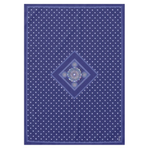 Blue Rosace Tischdecke