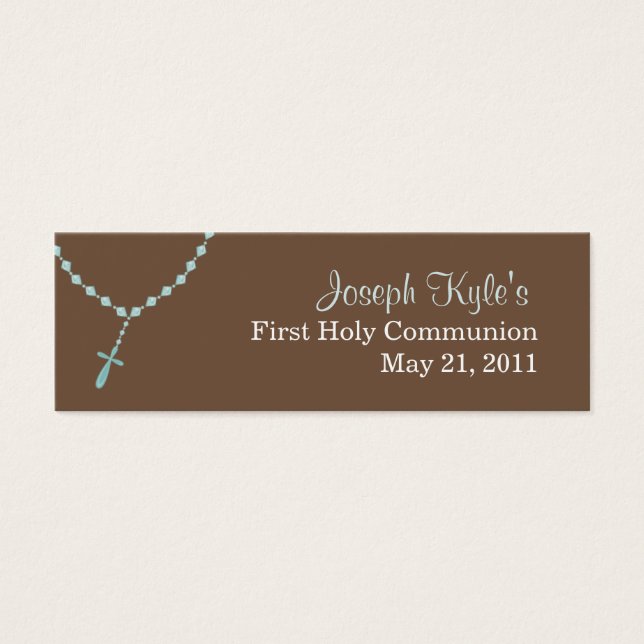 Blue Rosary Small Tag (Vorderseite)