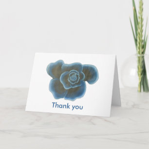 Blue Rose Blume, Hochzeit Dankeschön Karten