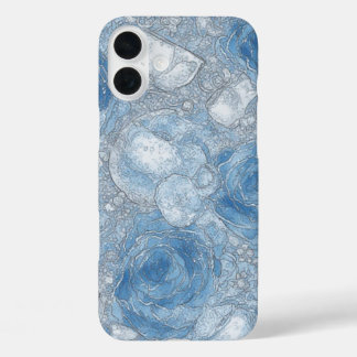 Blue Rose Bubble Brew - IPhone 16 Fall Plus Hülle