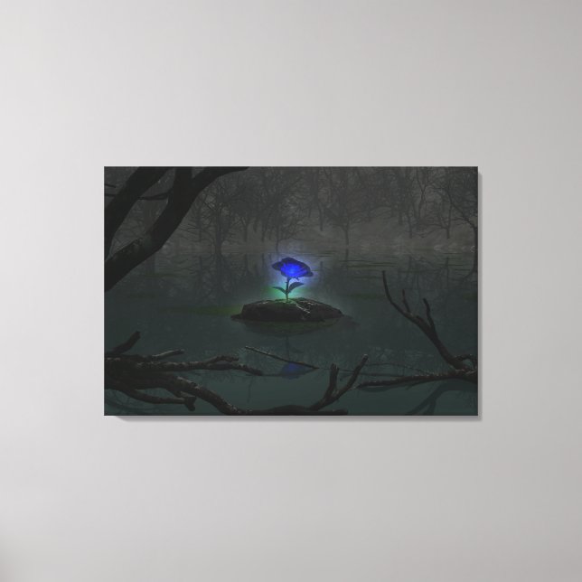 Blue Rose Canvas Print Leinwanddruck (Vorderseite)