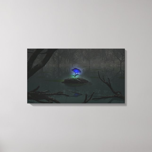 Blue Rose Canvas Print Leinwanddruck (Vorderseite)