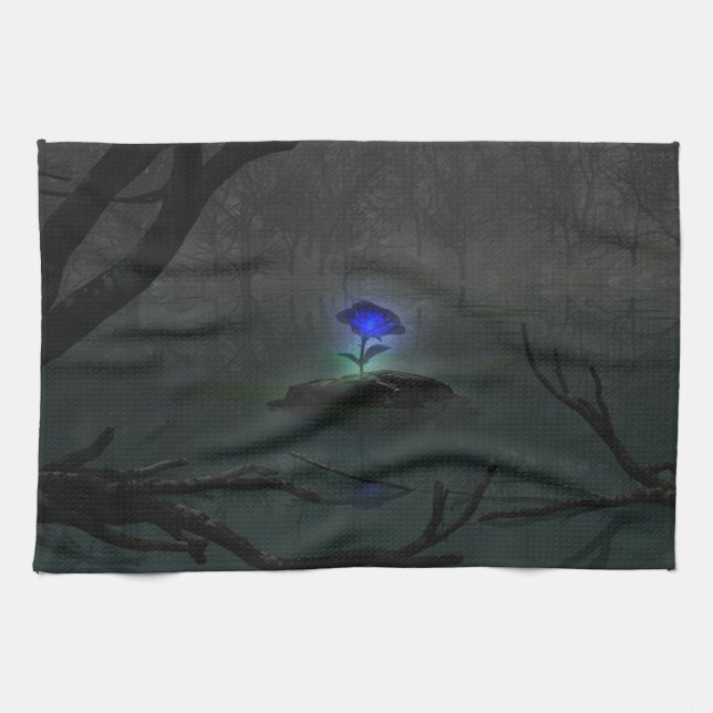 Blue Rose Küchentuch (Horizontal)