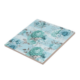 Blue Rose Lace Fliese