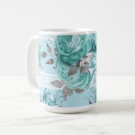 Blue Rose Lace Kaffeetasse