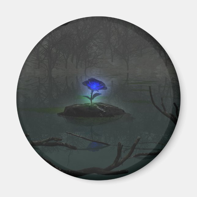 Blue Rose Magnet (Vorne)