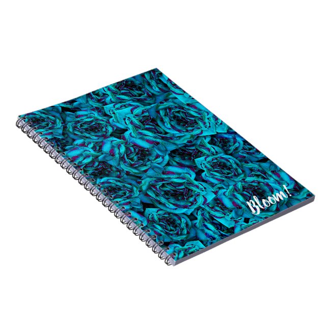 Blue Rose Notebook Notizblock (Rechte Seite)