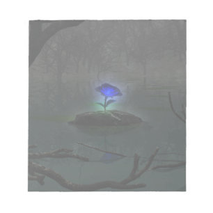 Blue Rose Notepad Notizblock