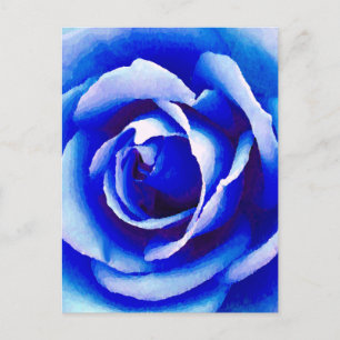 Blue Rose_ Postkarte