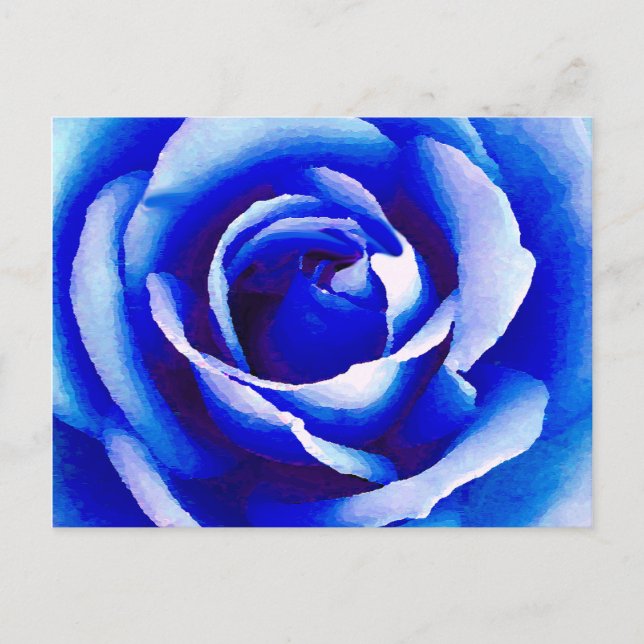 Blue Rose_ Postkarte (Vorderseite)