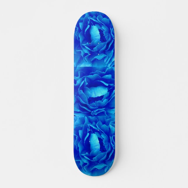 Blue Rose Skateboard - Anpassbar (Vorne)