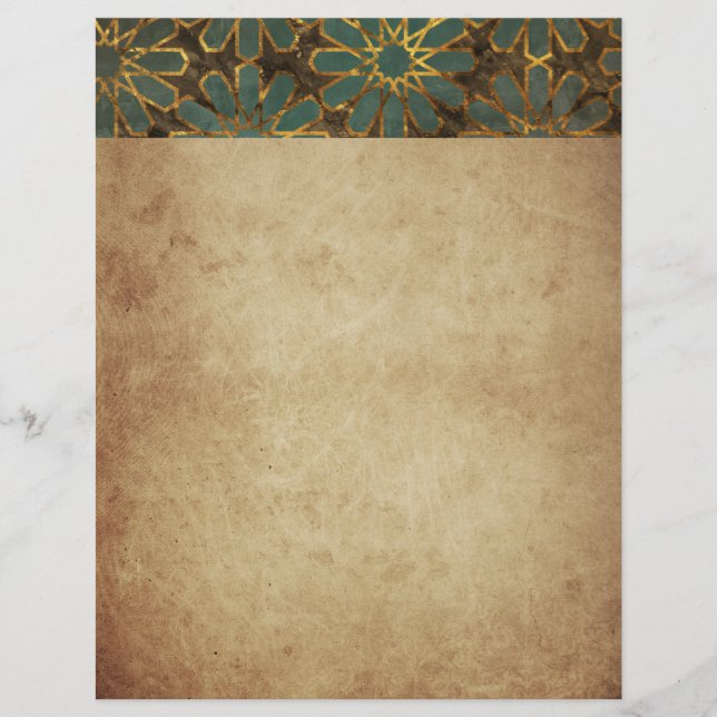Blue Rosy Brown Arabesque (Vorderseite)