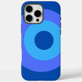 Blue Round Apple iPhone 16 Pro Max Fall Hülle