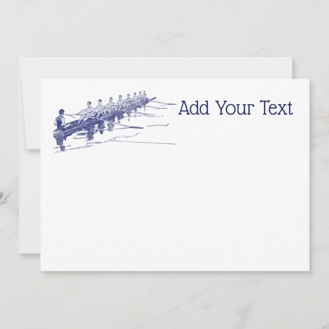 Blue Rowers Crew Team Water Sports #3 (Vorderseite)