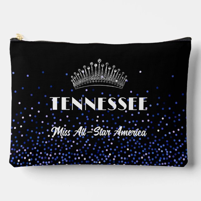 Blue Royal Glitz Pageant Pocket Accessory Bag Zubehörtasche (Vorderseite)