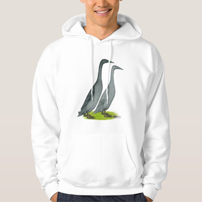 Blue Runner Ducks Hoodie (Vorderseite)