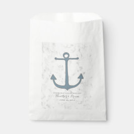 Blue Rustic Anchor Wedding Geschenktütchen