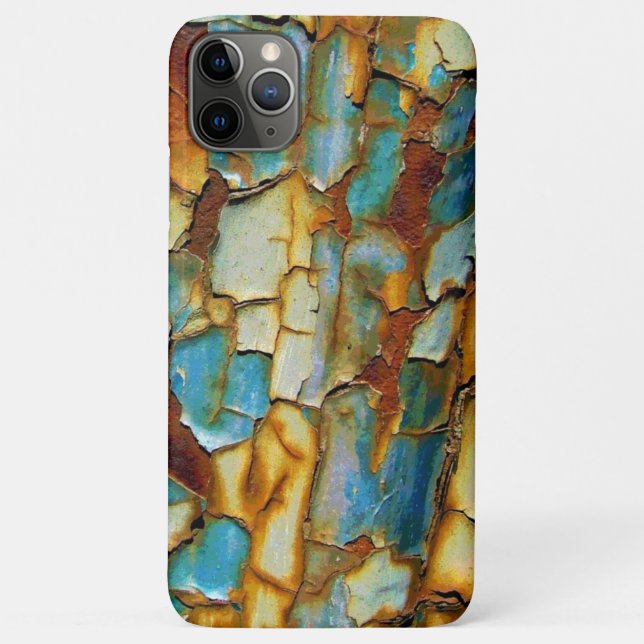 Blue Rusty Chipping Paint Case-Mate iPhone Hülle (Rückseite)