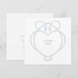 Blue & Sage Celtic Irish Swan Liebe Knot Wedding Dankeskarte