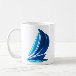 Blue Sailboat Adventure Kaffeetasse