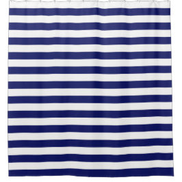Blue Sailor Stripe (groß) Duschvorhang