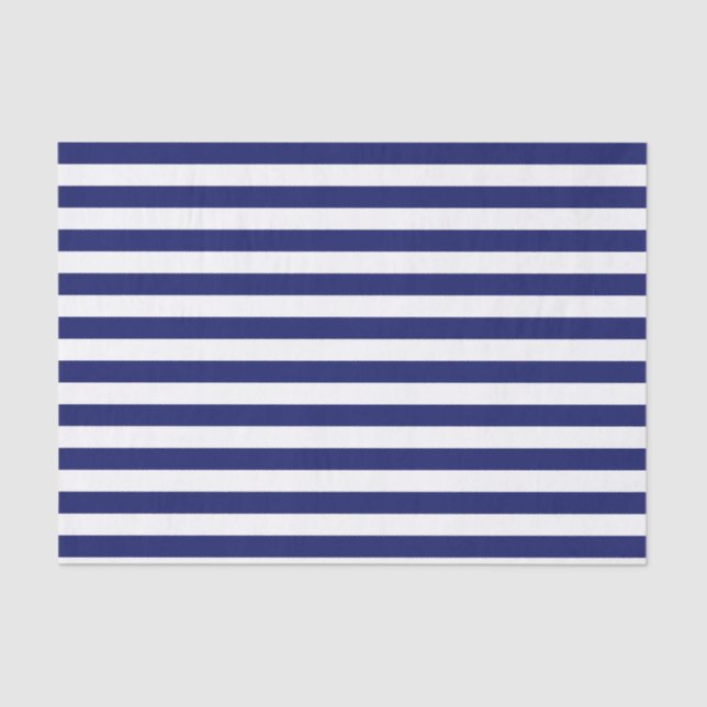 Blue Sailor Stripe (groß) Seidenpapier (Vorderseite)
